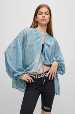 Hugo Oversized Bluse Mit Denim-Print 10681198 18 Hugo Oversized Bluse Mit Denim-Print 10681198 -Woehrl Populaire Boutique 50488558 985 350 HB B2C SHO 01 valid until 20241220