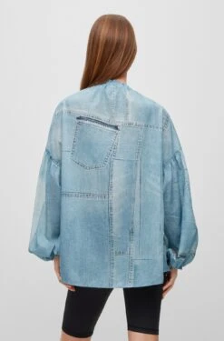 Hugo Oversized Bluse Mit Denim-Print 10681198 19 Hugo Oversized Bluse Mit Denim-Print 10681198 -Woehrl Populaire Boutique 50488558 985 360 HB B2C SHO 01 valid until 20241220