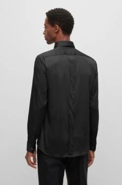 Boss SLIM-FIT SMOKINGHEMD AUS ITALIENISCHER STRETCH-BAUMWOLLE 10677409 7 Boss SLIM-FIT SMOKINGHEMD AUS ITALIENISCHER STRETCH-BAUMWOLLE 10677409 -Woehrl Populaire Boutique BOSS Black PreSpring 23 001 50484514 4