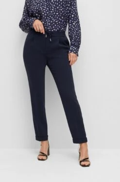 Boss REGULAR-FIT HOSE Tariyana AUS JAPANISCHEM KREPP MIT TUNNELZUGBUND 10663167 7 Boss REGULAR-FIT HOSE Tariyana AUS JAPANISCHEM KREPP MIT TUNNELZUGBUND 10663167 -Woehrl Populaire Boutique BOSS Womensw PreFall 22 466 50427841 4