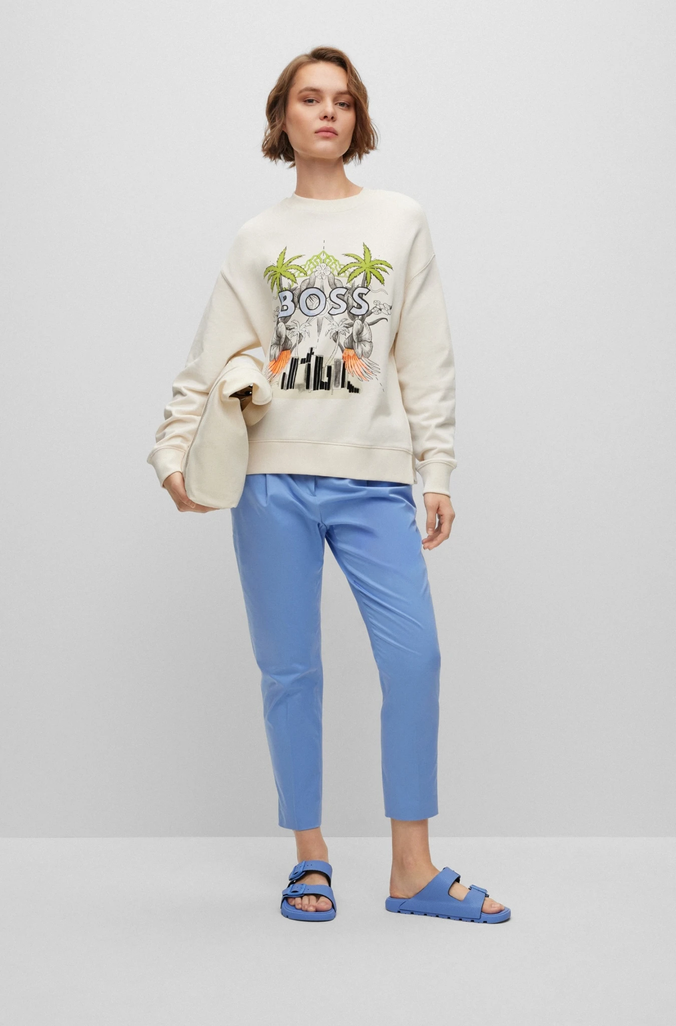 Boss Relaxed-Fit Hose Aus Elastischer Bio-Baumwolle 10680962 2 Boss Relaxed-Fit Hose Aus Elastischer Bio-Baumwolle 10680962 – Bild 2