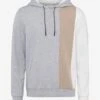 Brax SAMUEL CB, Sweat-Hoodi, Color Blocking, Grau/beige/weiss 10688812