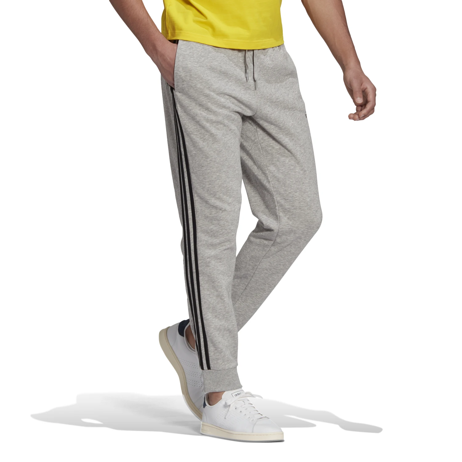Adidas Essentials French Terry Tapered Cuff 3-Streifen Hose 10639898 7 Adidas Essentials French Terry Tapered Cuff 3-Streifen Hose 10639898 – Bild 7