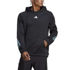 Adidas Train Icons 3-Streifen Training Hoodie 10680761 -Woehrl Populaire Boutique HS7513 4 APPAREL On Model Front View transparent