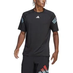 Adidas Train Icons 3-Streifen Training T-Shirt 10680759 -Woehrl Populaire Boutique HS7520 4 APPAREL On Model Front View transparent7sBXhhOBeq0J0