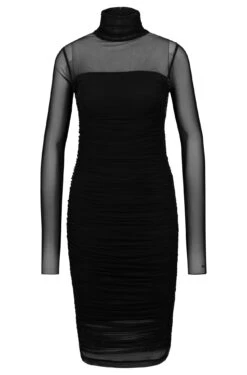 Hugo Slim Fit Kleid Mit Geraffter Vorderseite 10706114