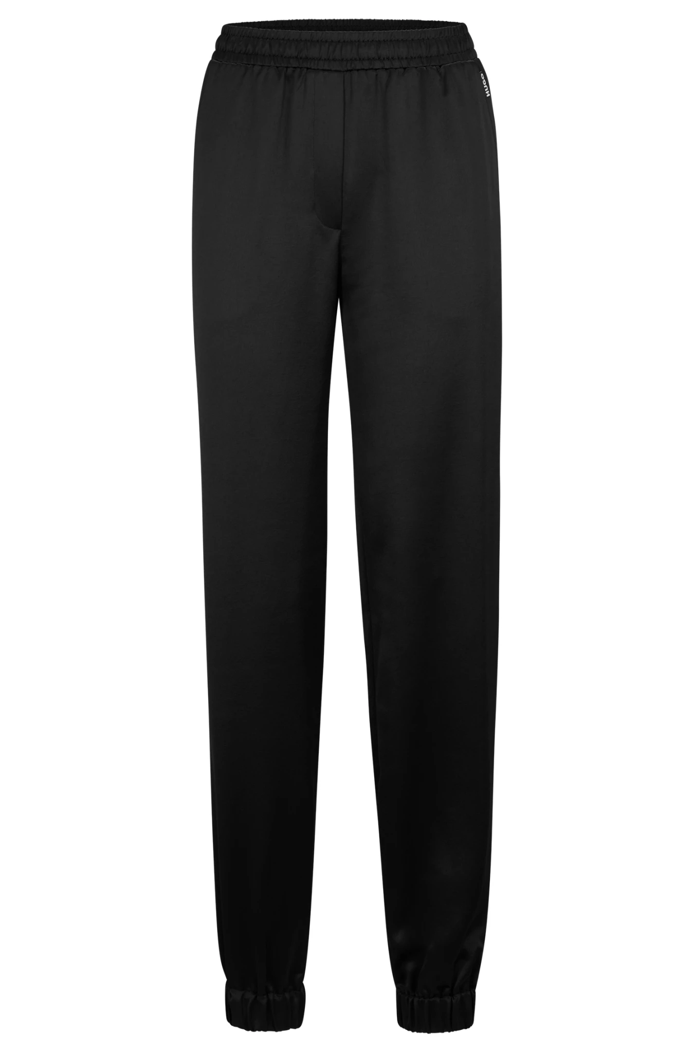 Hugo Relaxed-Fit Hose Aus Weichem Satin Mit Beinbündchen 10706119 1 Hugo Relaxed-Fit Hose Aus Weichem Satin Mit Beinbündchen 10706119