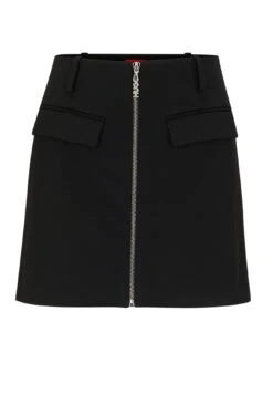 Hugo Minirock Mit Reißverschluss Vorn Und Logo-Zipper 10706132