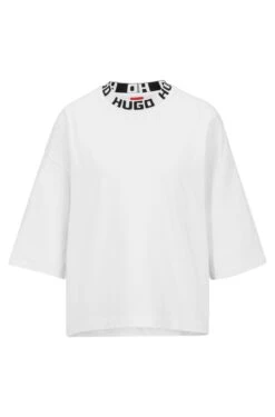 Hugo Relaxed-Fit T-Shirt Mit Logo-Kragen 10706064