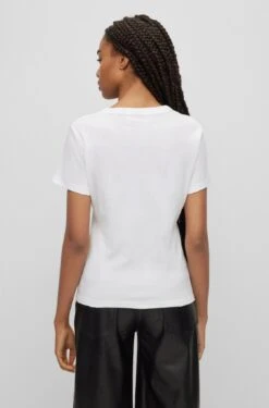 Hugo T-Shirt Mit Logo Im Marker-Stil 10705863 -Woehrl Populaire Boutique HUGO Womensw Fall 23 100 50495095 3