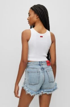 Hugo Slim Fit Tanktop In Cropped-Länge 10705864 -Woehrl Populaire Boutique HUGO Womensw Fall 23 100 50495105 3