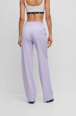 Hugo Regulat Fit Hose Mit Hohem Bund Und Weitem Bein 10706127 6 Hugo Regulat Fit Hose Mit Hohem Bund Und Weitem Bein 10706127 -Woehrl Populaire Boutique HUGO Womensw Fall 23 534 50502157 3