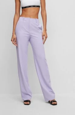 Hugo Regulat Fit Hose Mit Hohem Bund Und Weitem Bein 10706127 7 Hugo Regulat Fit Hose Mit Hohem Bund Und Weitem Bein 10706127 -Woehrl Populaire Boutique HUGO Womensw Fall 23 534 50502157 4