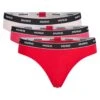 Hugo DREIER-PACK TANGAS AUS STRETCH-BAUMWOLLE MIT LOGOS AM BUND TRIPLET THONG STRIPE 10682143