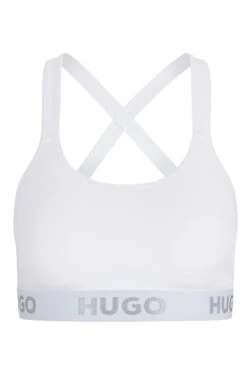 Hugo BRALETTE AUS STRETCH-BAUMWOLLE MIT LOGO-BAND PADDED SPORTY 10682303