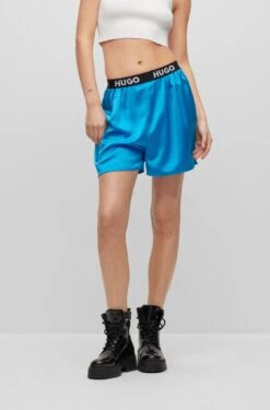 Hugo Shorts Mit Logos Am Bund 10681202 -Woehrl Populaire Boutique HUGO Womensw SpringSummer 23 435 50488572 3