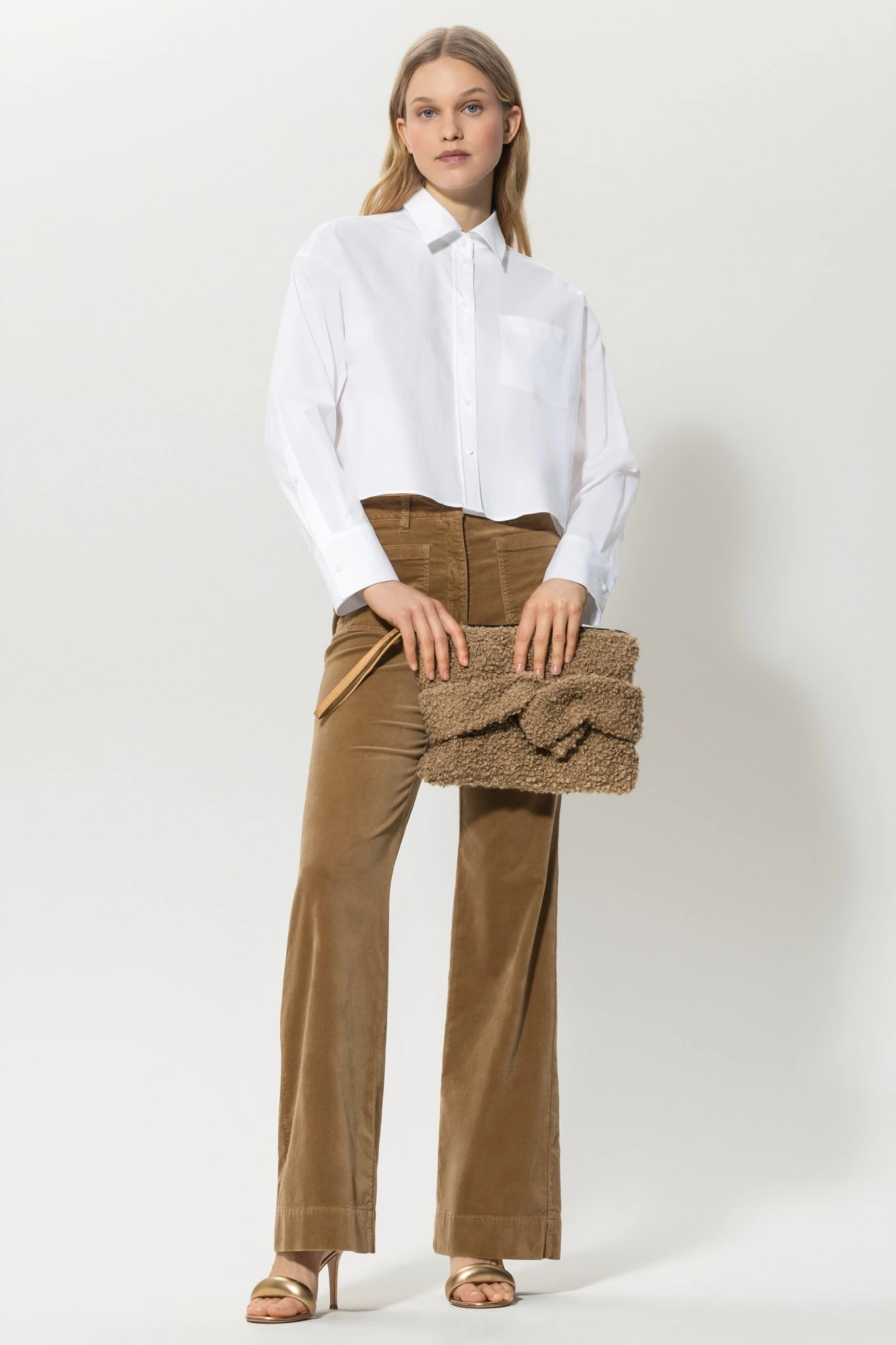 Luisa Cerano Bluse Aus Gabardinestretch 10713025 1 Luisa Cerano Bluse Aus Gabardinestretch 10713025