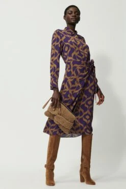 Luisa Cerano Kleid Mit Tapisserie-Print 10713016 -Woehrl Populaire Boutique Luisa Cerano HW 2023 VKP1 7638 7884383525 7638