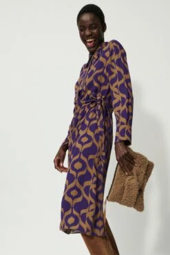 Luisa Cerano Kleid Mit Tapisserie-Print 10713016 -Woehrl Populaire Boutique Luisa Cerano HW 2023 VKP1 7638 7884383525 7638 3