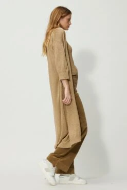 Luisa Cerano Long-Cardigan Mit Glanzgarn 10713019 -Woehrl Populaire Boutique Luisa Cerano HW 2023 VKP1 763 4883245157 0763 3