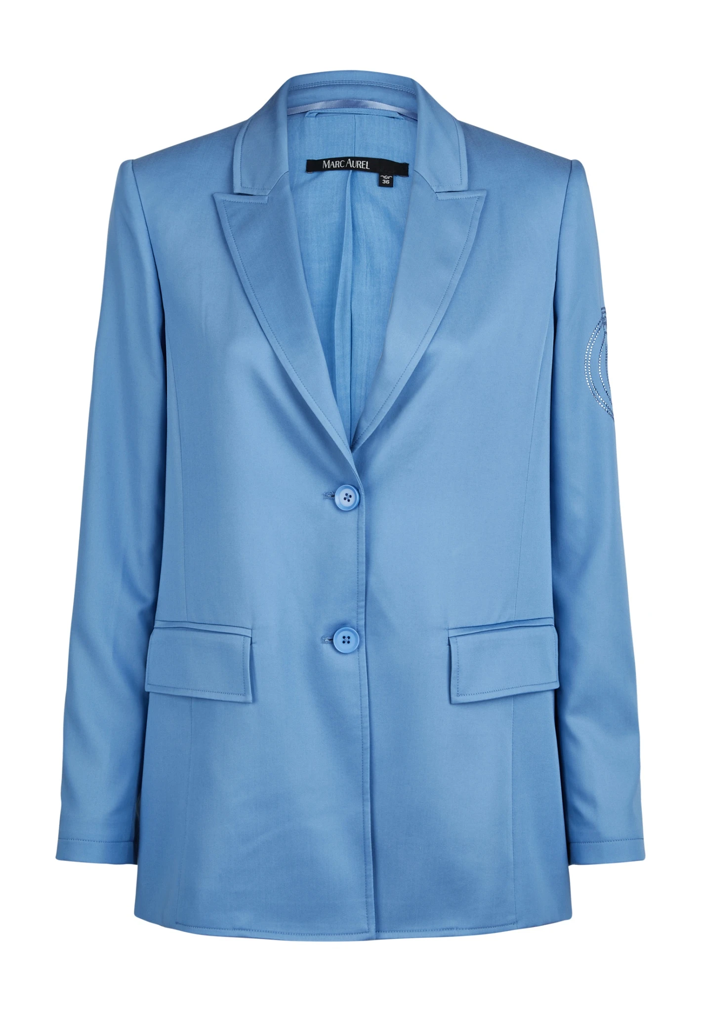 Marc Aurel Blazer Aus Lyocell-Satin 10715662 1 Marc Aurel Blazer Aus Lyocell-Satin 10715662