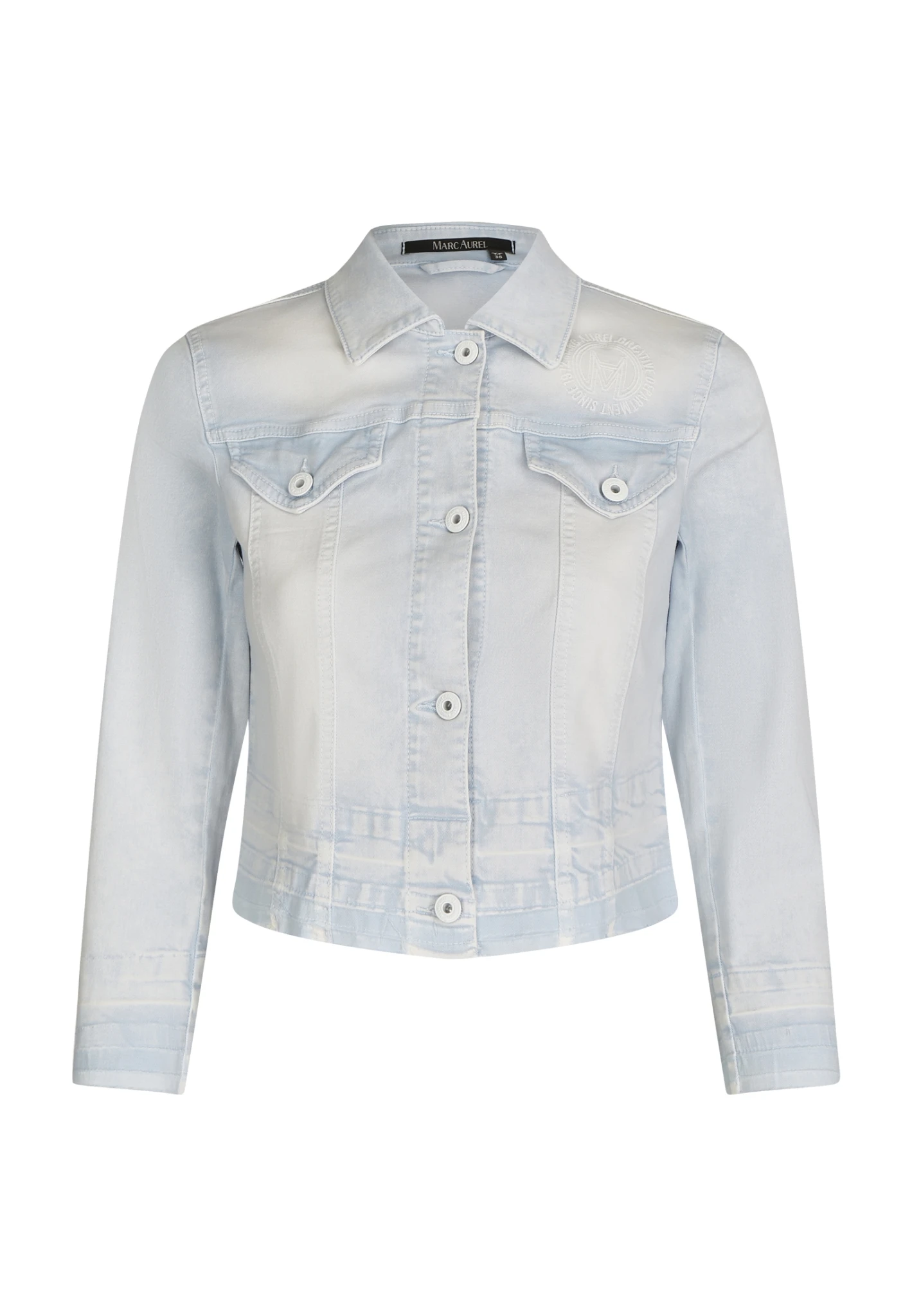 Marc Aurel Jeansjacke Mit Acid-Wash-Färbung 10715653 1 Marc Aurel Jeansjacke Mit Acid-Wash-Färbung 10715653