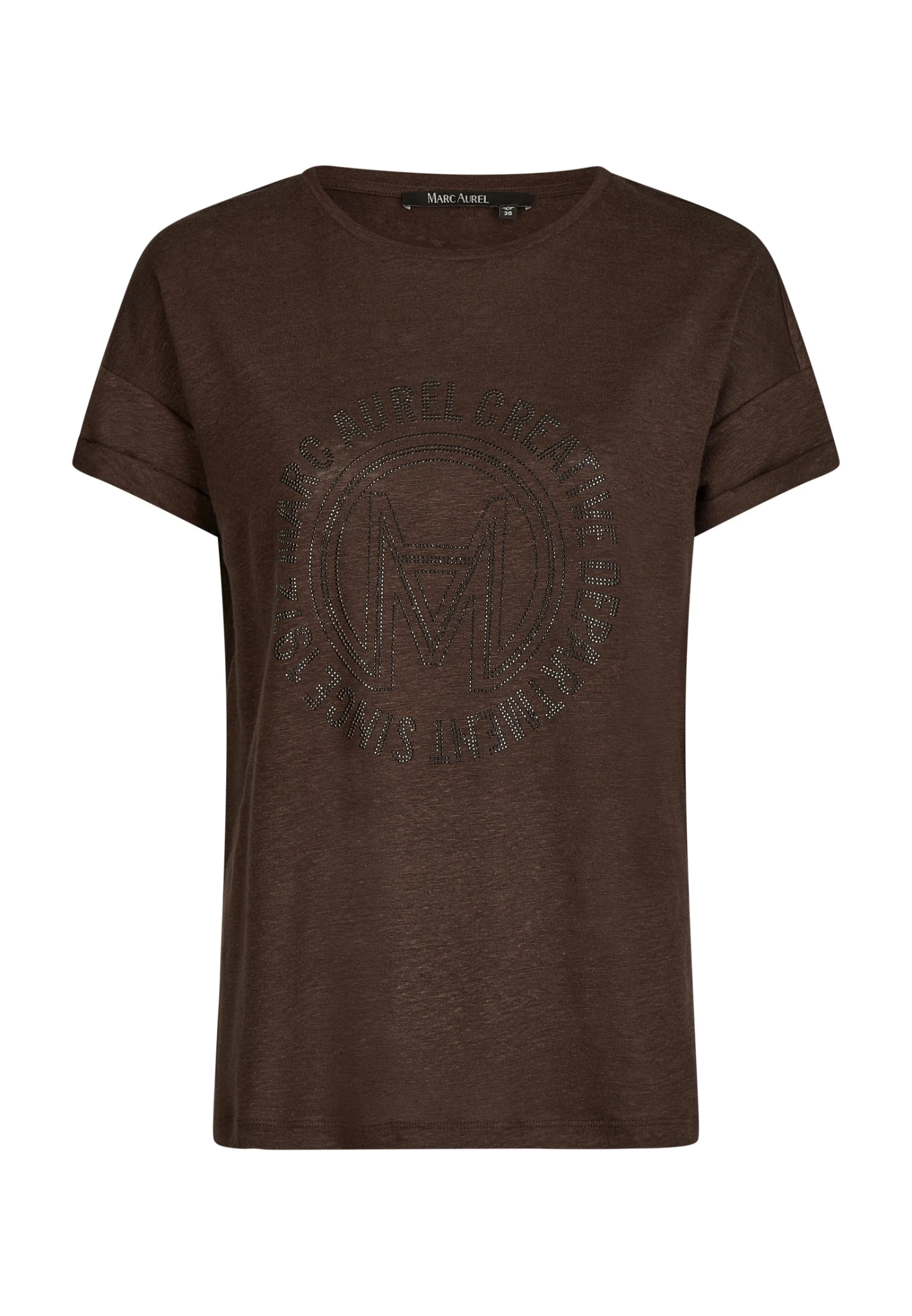 Marc Aurel Leinenshirt Mit Strasslogo 10726950 1 Marc Aurel Leinenshirt Mit Strasslogo 10726950