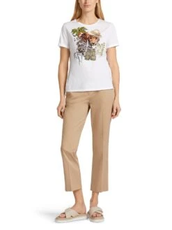 Marc Cain T-Shirt Mit Tiermotiv 10721686 11 Marc Cain T-Shirt Mit Tiermotiv 10721686 -Woehrl Populaire Boutique Marc Cain Co FrhjahrSommer 2023 100 UC4843J71 2