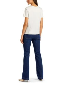 Marc Cain T-Shirt Mit Perlen Und 60ies-Dessin 10681120 -Woehrl Populaire Boutique Marc Cain Co FrhjahrSommer 2023 314 UC4832J45 3