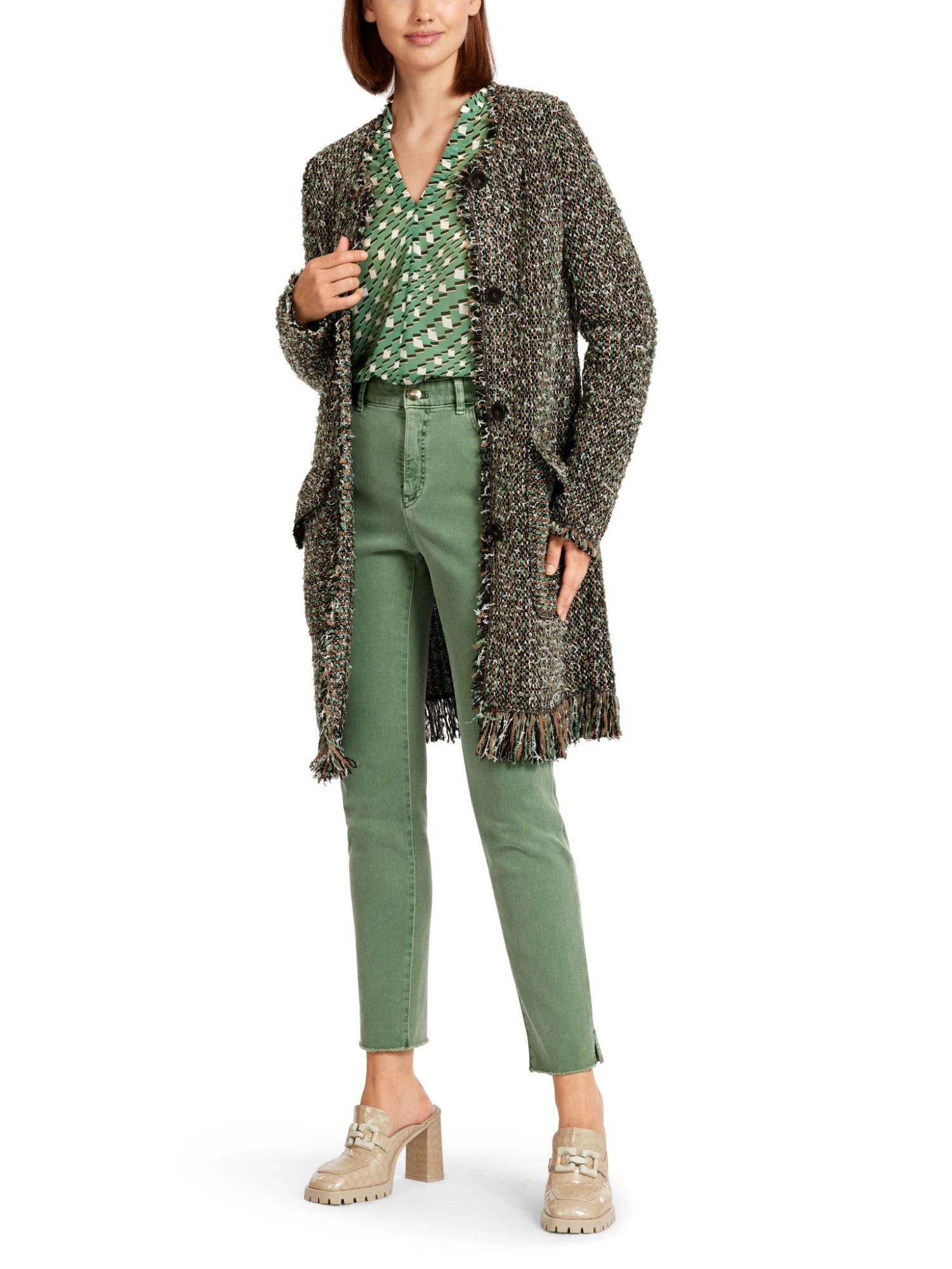 Marc Cain Cardigan Mit Fransen Knitted In Germany 10681130 2 Marc Cain Cardigan Mit Fransen Knitted In Germany 10681130 – Bild 2