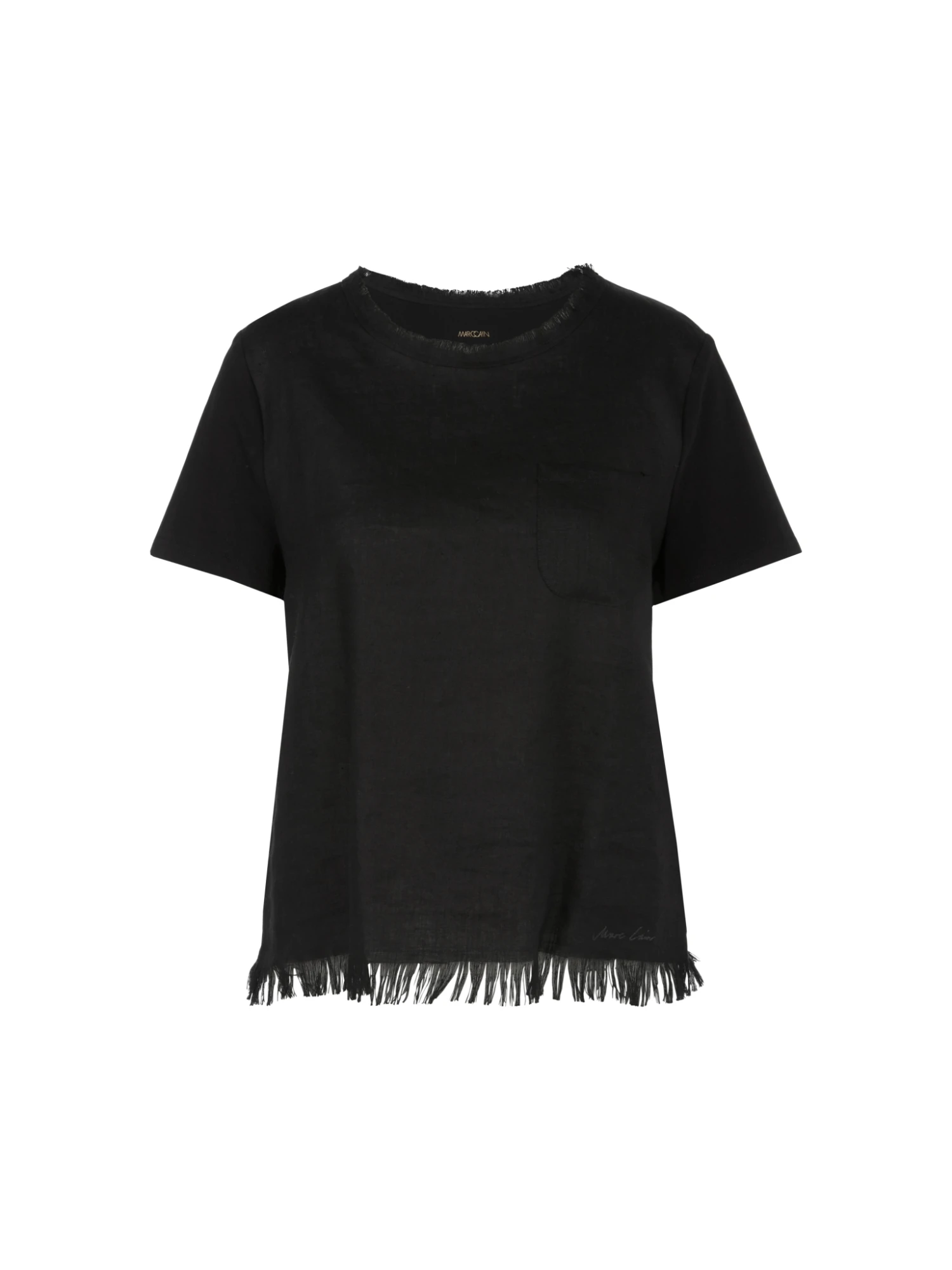 Marc Cain T-Shirt Mit Fransen 10714194 1 Marc Cain T-Shirt Mit Fransen 10714194
