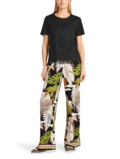 Marc Cain T-Shirt Mit Fransen 10714194 13 Marc Cain T-Shirt Mit Fransen 10714194 -Woehrl Populaire Boutique Marc Cain Co FrhjahrSommer 2023 900 UC4844J79 2