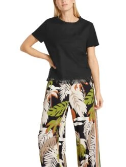 Marc Cain T-Shirt Mit Fransen 10714194 9 Marc Cain T-Shirt Mit Fransen 10714194 -Woehrl Populaire Boutique Marc Cain Co FrhjahrSommer 2023 900 UC4844J79 6