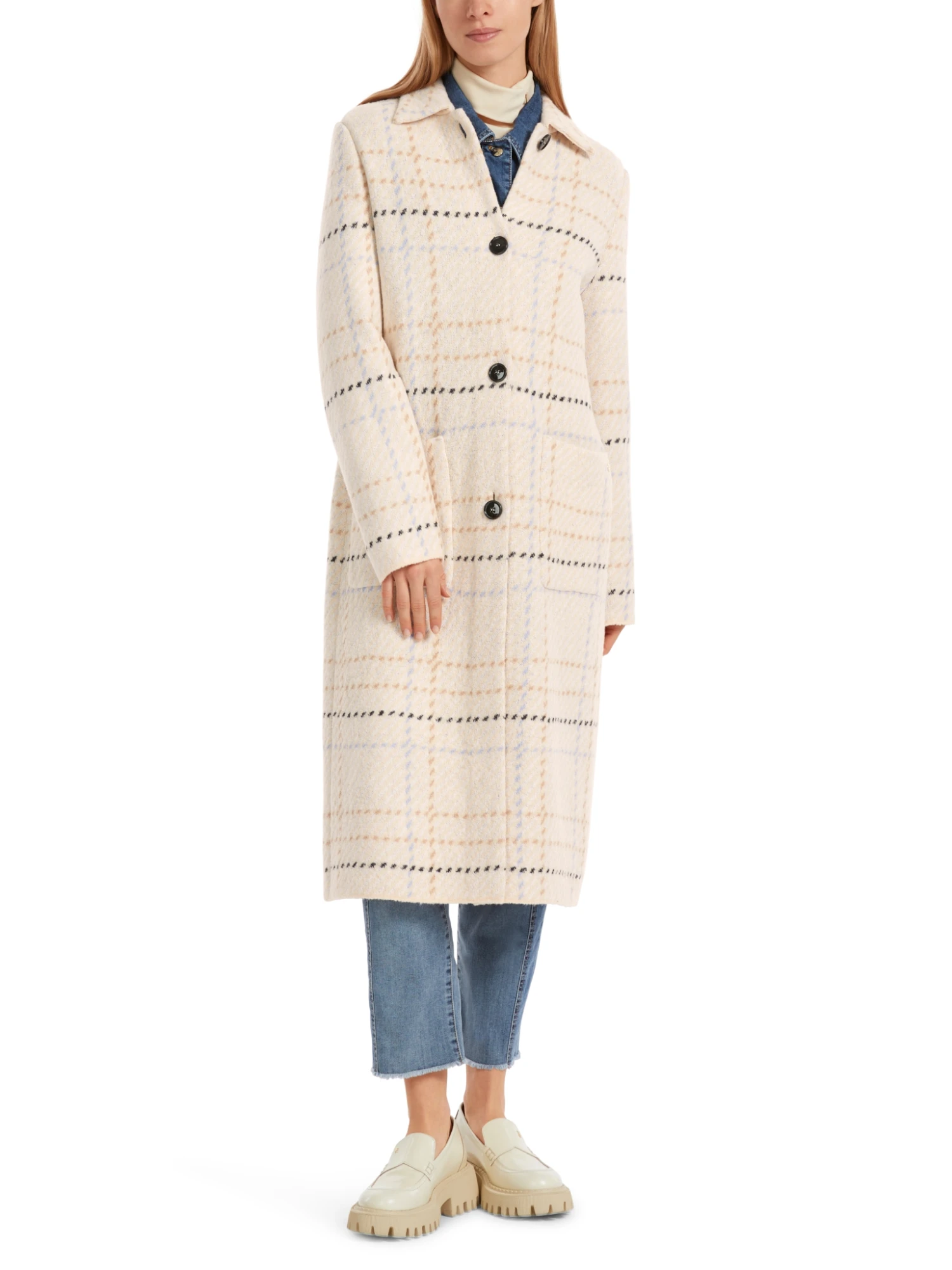 Marc Cain Karo-Mantel Knitted In Germany 10725068 2 Marc Cain Karo-Mantel Knitted In Germany 10725068 – Bild 2