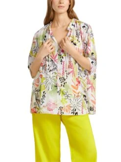 Marc Cain Bedruckte Bluse Mit Blumen-Dessin 10723568 10 Marc Cain Bedruckte Bluse Mit Blumen-Dessin 10723568 -Woehrl Populaire Boutique Marc Cain Sp FrhjahrSommer 2023 428 US5115W73 5