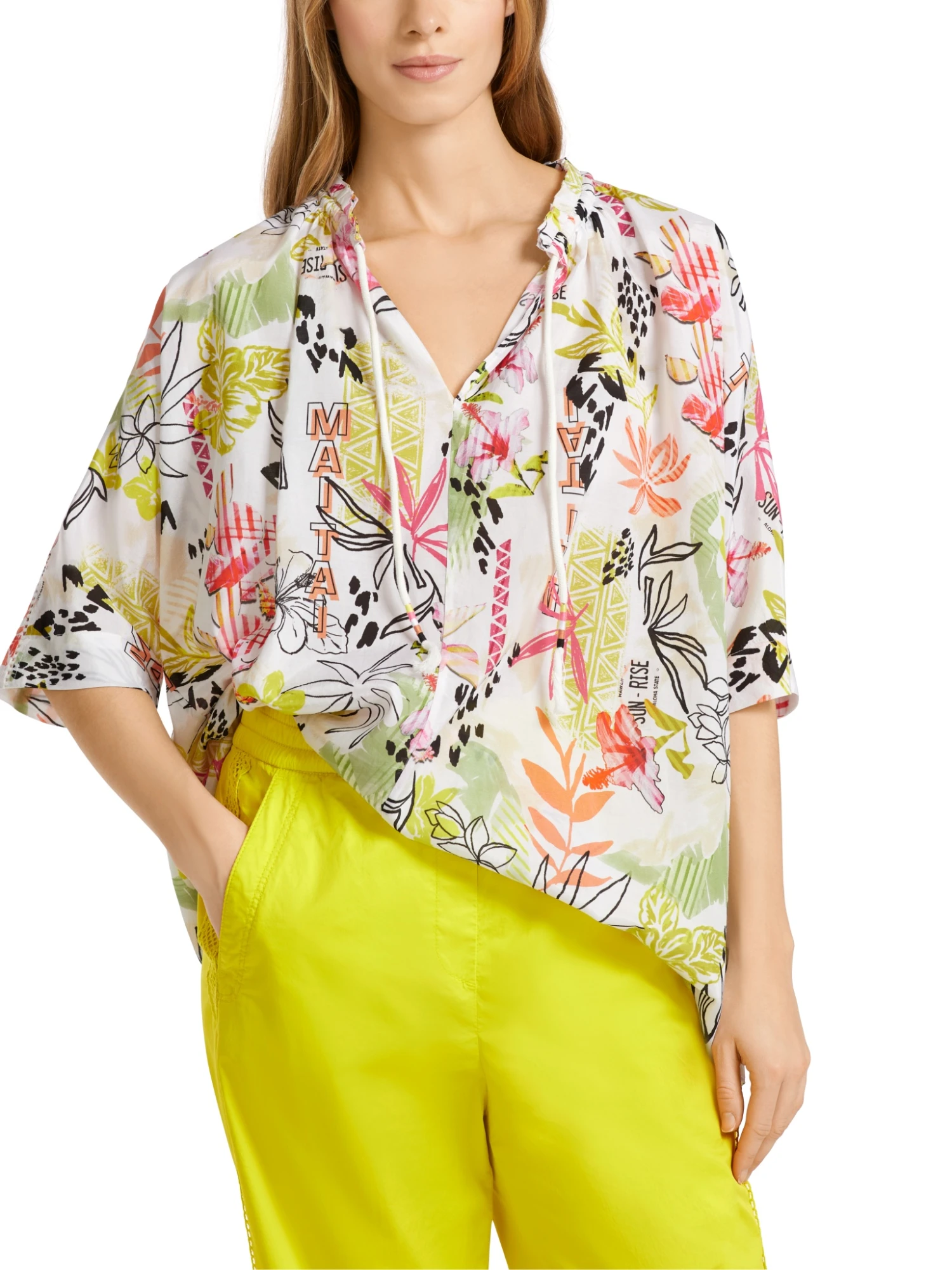 Marc Cain Bedruckte Bluse Mit Blumen-Dessin 10723568 6 Marc Cain Bedruckte Bluse Mit Blumen-Dessin 10723568 – Bild 6