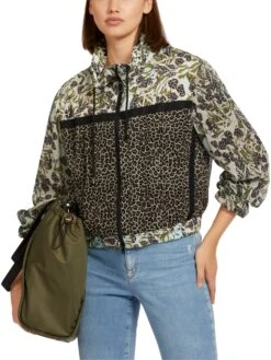 Marc Cain Feminine Zippjacke Mit Mustermix 10718596 -Woehrl Populaire Boutique Marc Cain Sp FrhjahrSommer 2023 501 US3121W47 6