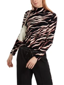 Marc Cain Langarm-Shirt Mit Leo-Print 10725370 -Woehrl Populaire Boutique Marc Cain Sp HerbstWinter 2023 278 VS4852J09 6