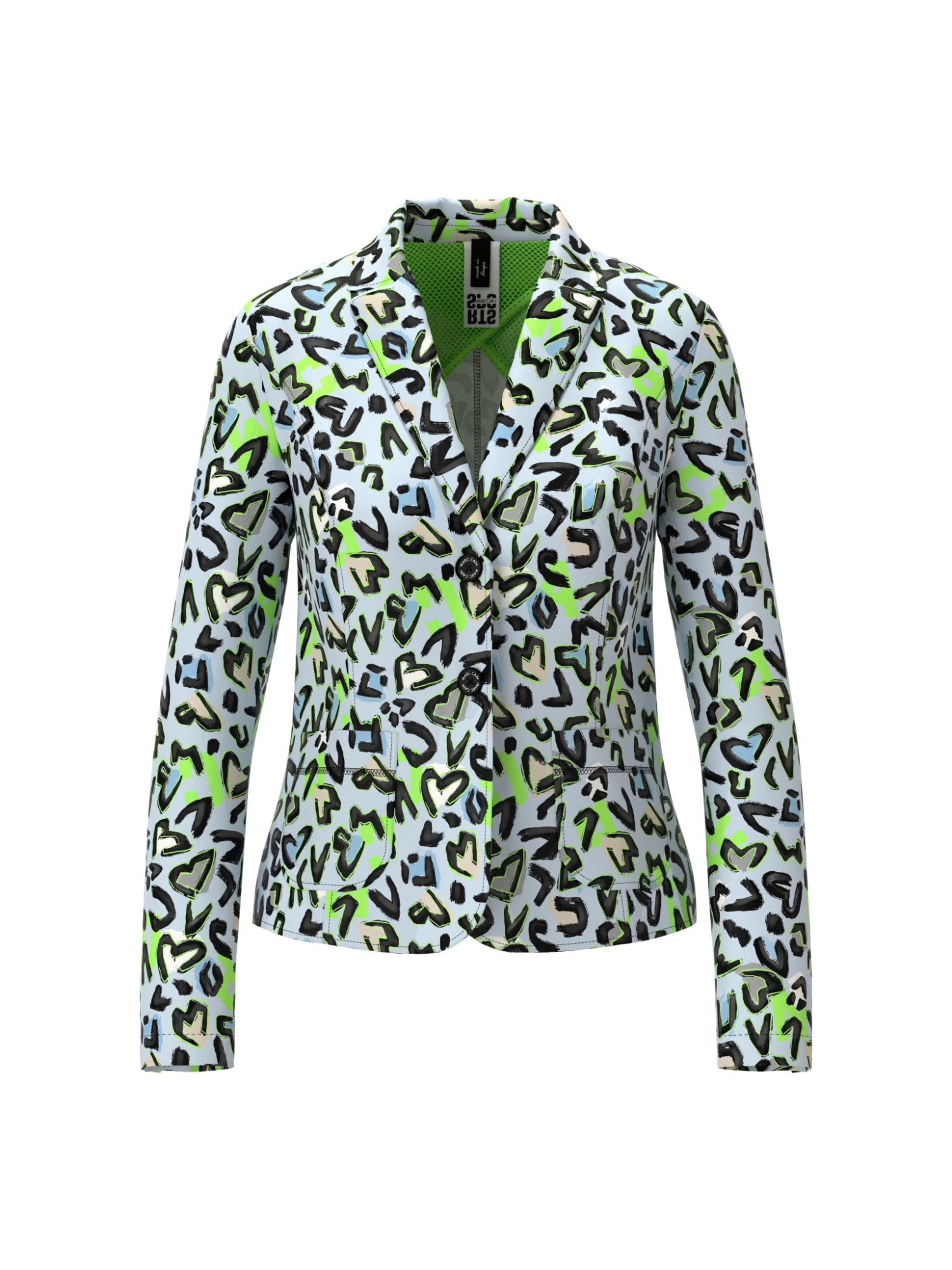 Marc Cain Taillierter Blazer Mit Allover-Print 10725385 1 Marc Cain Taillierter Blazer Mit Allover-Print 10725385