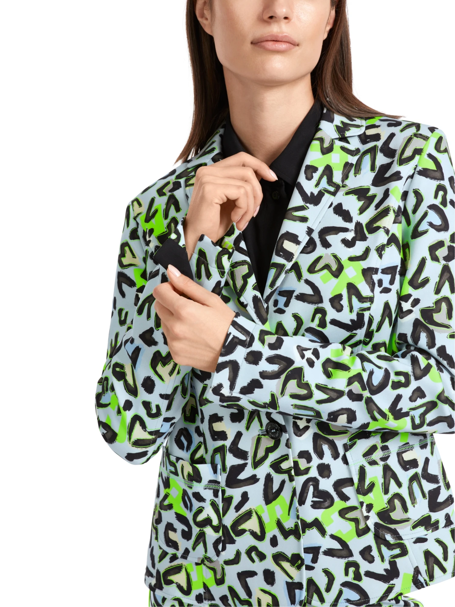 Marc Cain Taillierter Blazer Mit Allover-Print 10725385 5 Marc Cain Taillierter Blazer Mit Allover-Print 10725385 – Bild 5