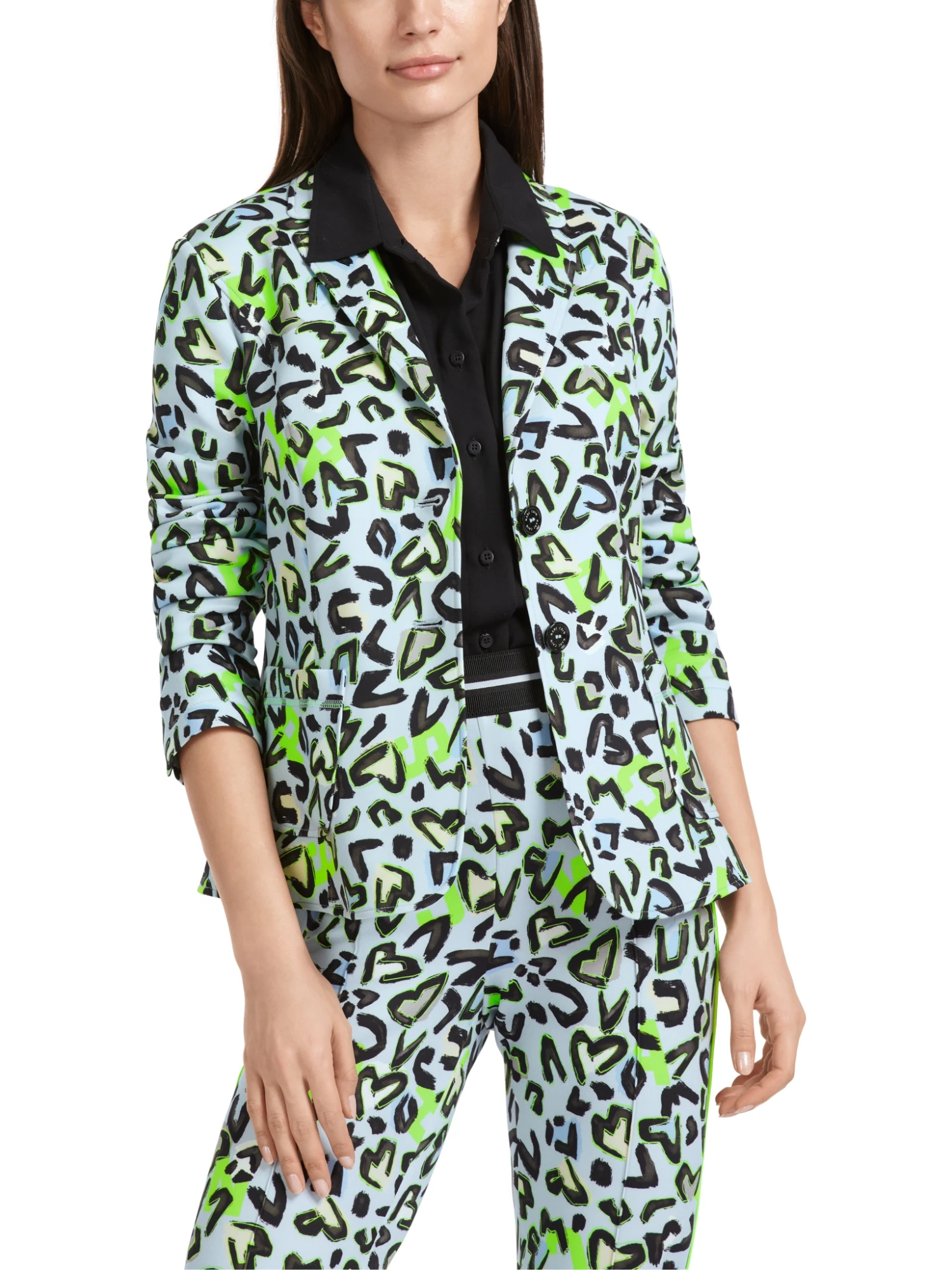 Marc Cain Taillierter Blazer Mit Allover-Print 10725385 7 Marc Cain Taillierter Blazer Mit Allover-Print 10725385 – Bild 7