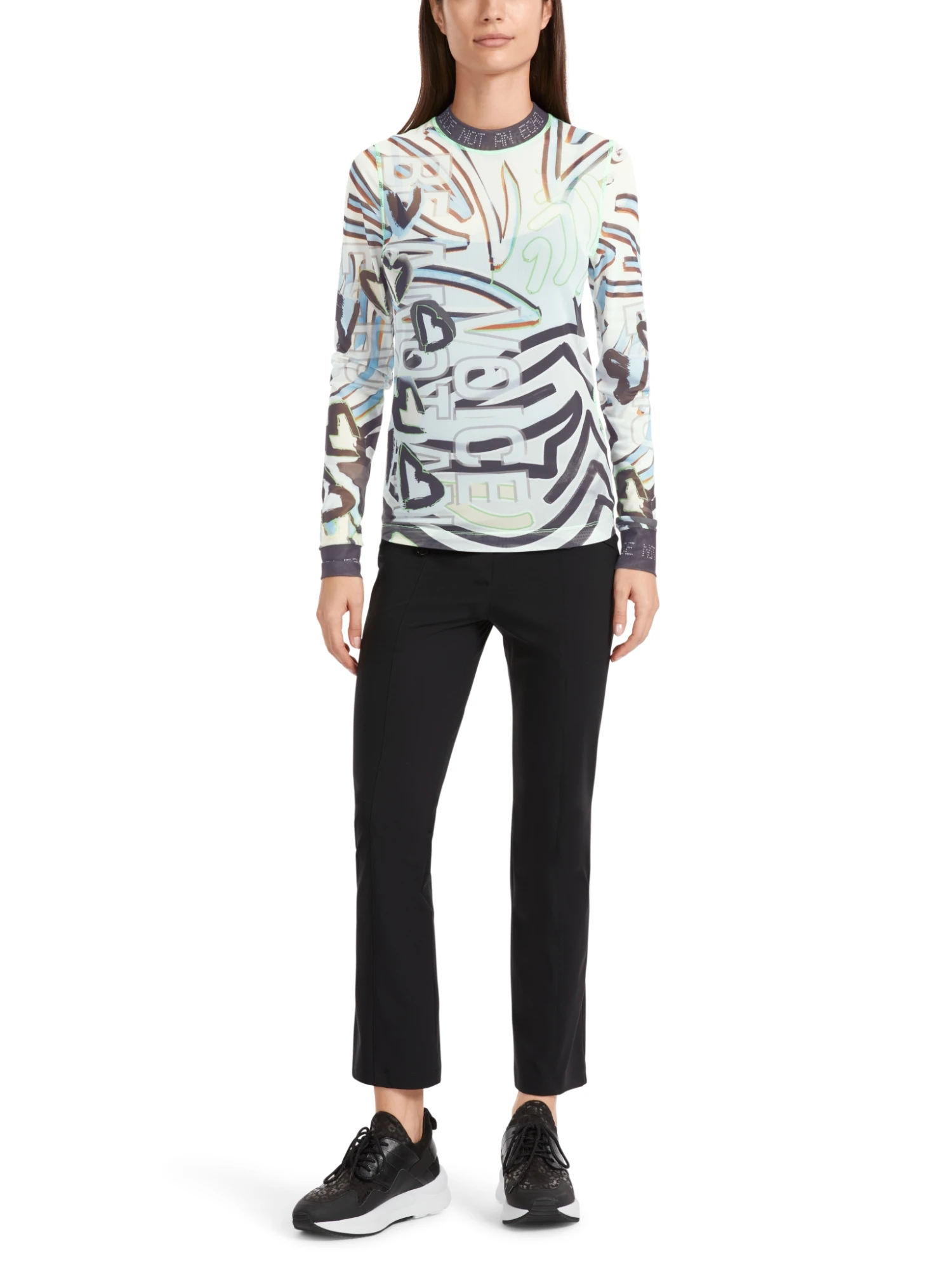 Marc Cain Langarm-Shirt Aus Flexiblem Tüll 10725388 2 Marc Cain Langarm-Shirt Aus Flexiblem Tüll 10725388 – Bild 2