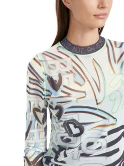 Marc Cain Langarm-Shirt Aus Flexiblem Tüll 10725388 11 Marc Cain Langarm-Shirt Aus Flexiblem Tüll 10725388 -Woehrl Populaire Boutique Marc Cain Sp HerbstWinter 2023 304 VS4813J59 5