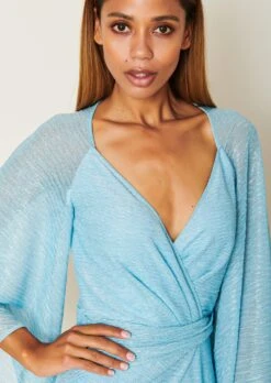 Talbot Runhof Langes Kleid Aus Pleated Metallic Voile, Farbe Hellblau 10649013 7 Talbot Runhof Langes Kleid Aus Pleated Metallic Voile, Farbe Hellblau 10649013 -Woehrl Populaire Boutique OL0049 01 Fondue1 1AV01 422 213a 4