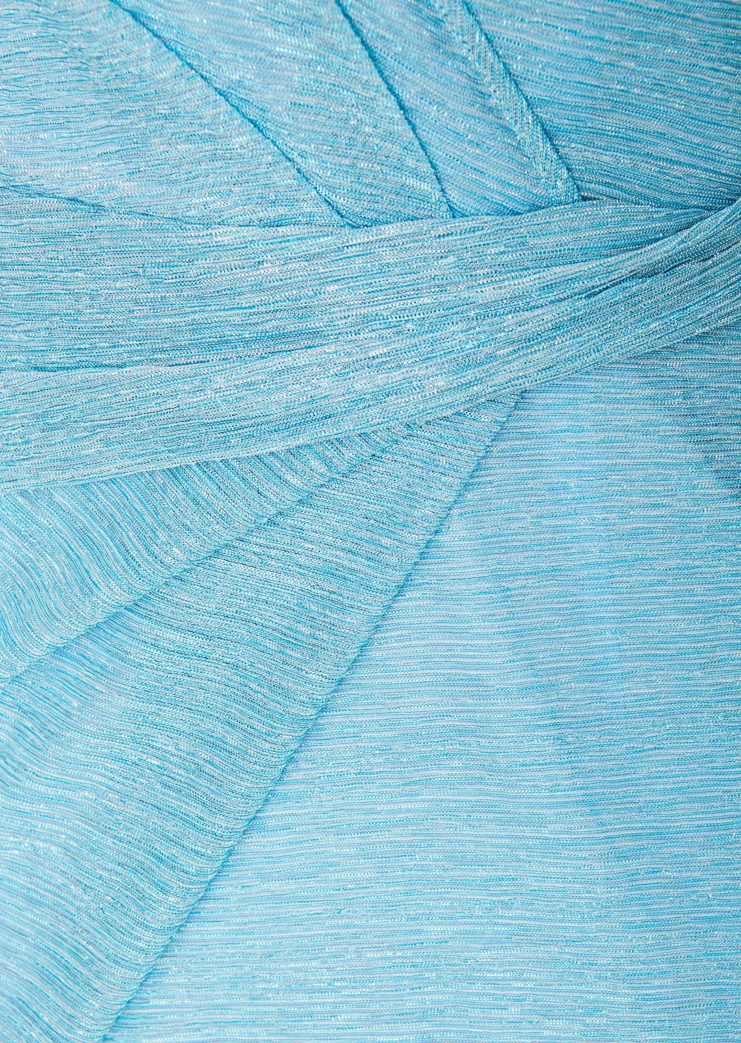 Talbot Runhof Langes Kleid Aus Pleated Metallic Voile, Farbe Hellblau 10649013 4 Talbot Runhof Langes Kleid Aus Pleated Metallic Voile, Farbe Hellblau 10649013 – Bild 4