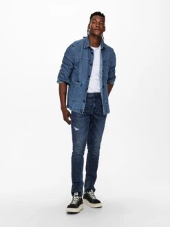 Only & Sons ONSLOOM LIFE BLUE SLIM FIT JEANS 10621413 -Woehrl Populaire Boutique ONLY SONS FallWinter2021 3624814 22020069 3