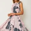 Talbot Runhof Kleid Aus Patchwork Organza Jacquard, Farbe Marble Rosa 10649018