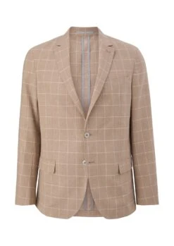 S.Oliver Leinen-Sakko Mit Karomuster 10711338