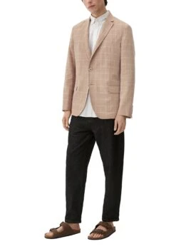 S.Oliver Leinen-Sakko Mit Karomuster 10711338 -Woehrl Populaire Boutique sOliver 04 2023 84N2 2128677 4